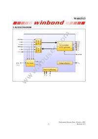 W681513SG Datasheet Page 3