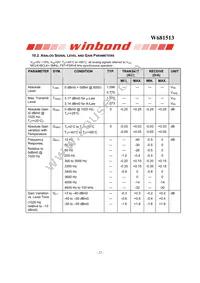 W681513SG Datasheet Page 22