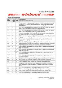 W682510S Datasheet Page 7