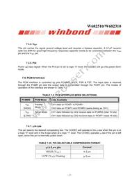 W682510S Datasheet Page 12