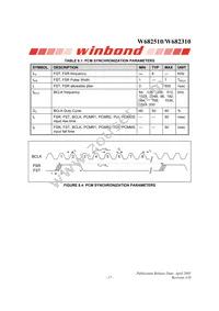 W682510S Datasheet Page 17