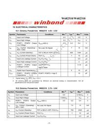 W682510S Datasheet Page 20