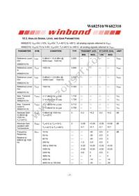 W682510S Datasheet Page 22