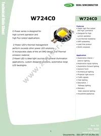 W724C0-E Datasheet Cover