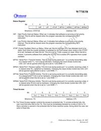 W77I058A25DL Datasheet Page 23