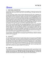 W77IC32A25PL Datasheet Page 6