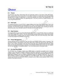 W77IC32A25PL Datasheet Page 7