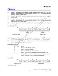 W77IC32A25PL Datasheet Page 13