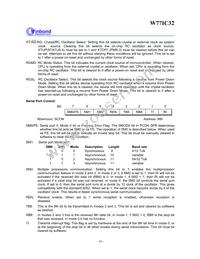W77IC32A25PL Datasheet Page 16