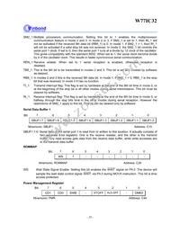 W77IC32A25PL Datasheet Page 20