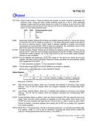 W77IC32A25PL Datasheet Page 21