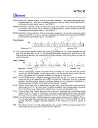 W77IC32A25PL Datasheet Page 22