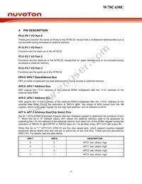 W78C438C40PL Datasheet Page 4