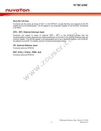 W78C438C40PL Datasheet Page 5