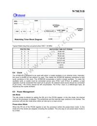 W78E051B40PL Datasheet Page 10