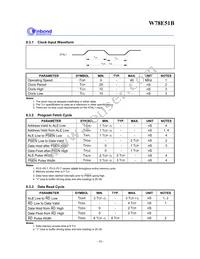 W78E051B40PL Datasheet Page 16