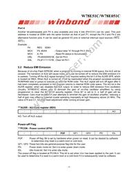 W78E051C40PL Datasheet Page 6