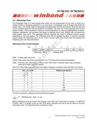 W78E051C40PL Datasheet Page 7