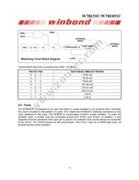 W78E051C40PL Datasheet Page 8