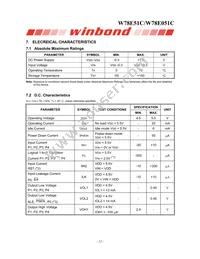 W78E051C40PL Datasheet Page 12