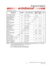 W78E051C40PL Datasheet Page 13