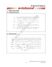 W78E051C40PL Datasheet Page 17