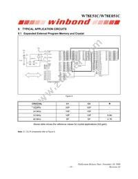 W78E051C40PL Datasheet Page 19