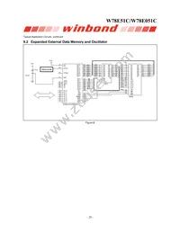 W78E051C40PL Datasheet Page 20