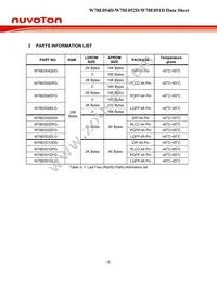 W78E051DDG Datasheet Page 6