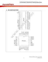 W78E051DDG Datasheet Page 7
