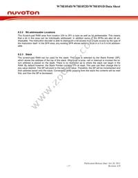 W78E051DDG Datasheet Page 17