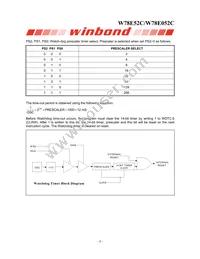 W78E052C40PL Datasheet Page 8