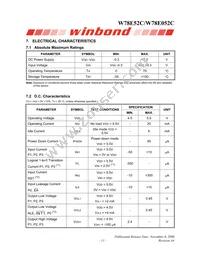 W78E052C40PL Datasheet Page 11