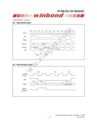 W78E052C40PL Datasheet Page 17