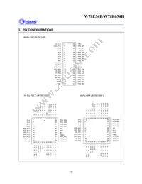 W78E054B40PL Datasheet Page 4