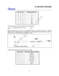 W78E054B40PL Datasheet Page 10