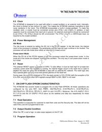 W78E054B40PL Datasheet Page 11