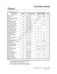 W78E054B40PL Datasheet Page 15