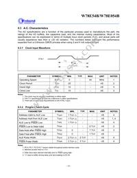 W78E054B40PL Datasheet Page 16