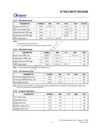 W78E054B40PL Datasheet Page 17