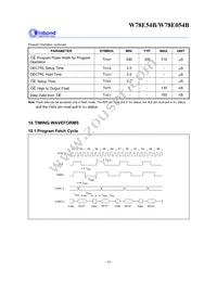 W78E054B40PL Datasheet Page 18