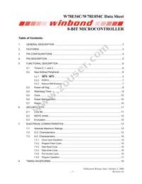 W78E054C40PL Datasheet Cover