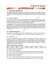 W78E054C40PL Datasheet Page 6