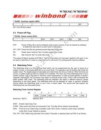 W78E054C40PL Datasheet Page 8