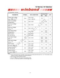W78E054C40PL Datasheet Page 14