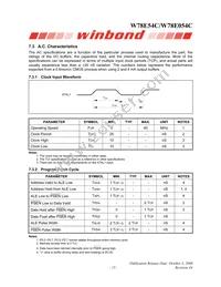 W78E054C40PL Datasheet Page 15