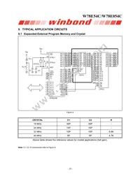 W78E054C40PL Datasheet Page 20