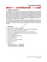 W78E058B40PL Datasheet Page 3