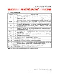 W78E058B40PL Datasheet Page 5