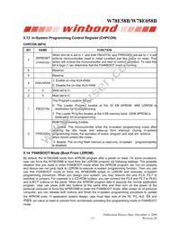 W78E058B40PL Datasheet Page 15